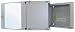 Produktbild intellinet 713832 48,3 cm (19 Zoll) Wandverteiler mit Schwenkrahmen 6 HE 327 (H) x 540 (B) x 600 (T) mm Flatpack grau