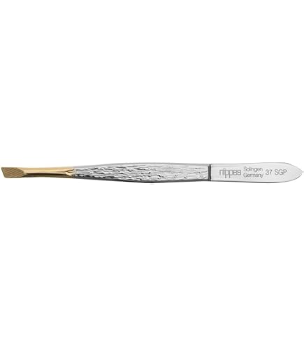 INKgrafiX Pinzette 9,5 Cm – Aus Chirurgenstahl, Geriffelter Griff, Für Haarentfernung & Präzision