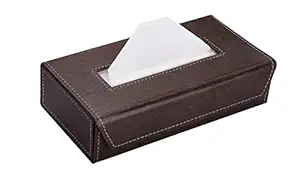 Ecoleatherette Handcrafted Tissue Paper Tissue Holder Car Tissue Box Chocolate Colour