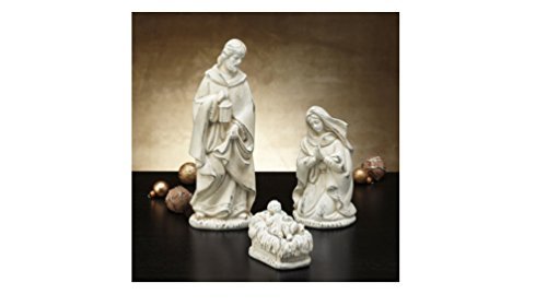 Holy Family 4-Piece Nativity Figurine Set, Baby Jesus - Handcrafted by Costco