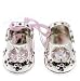 Silver Swarovski Crystal Baby Girl Pink Shoes Ornament - Christening Gift by Crystal Temptations