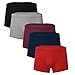 Produktbild Men Breathable Herren Boxer Briefs Lang Trunks mit Eingriff Unterwäsche Baumwollunterhose Briskorry Herren Badehose (erPack 5)