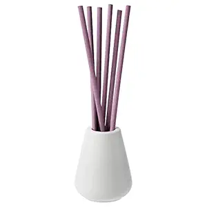 IKEA Vase and 6 Scented Sticks, Lavender Bliss/Lilac