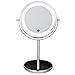 Produktbild LIHY Schminkspiegel- LED-Spiegel, doppelseitiger 7-Zoll-Desktop-Touchscreen-Kosmetikspiegel mit LED-Tischleuchte