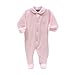 Cambrass Unisex Baby Unisex Velvet All-In-One with Embroided Pram Motif 12-18 Months Pink