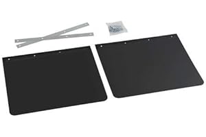 MSA Transit Luton 62x40cm Lorry Truck RUBBER MUDFLAPS Mud Flap PAIR With Fittings