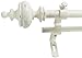 Produktbild Montevilla 5/8 Zoll Urne Double Window Treatment Rod Set, Metall, Distressed White, 26" to 48"