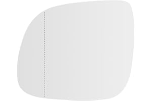 ‎SENZEAL SENZEAL Spiegelglas Links Fahrerseite Beheizbar mit Trägerplatte für VW T5 2010-2015 T6 2016-2021 Transporter Caravelle 2014-2019 7E0853521 7E0853522 Außenspiegel Glas Ersatz (Links)