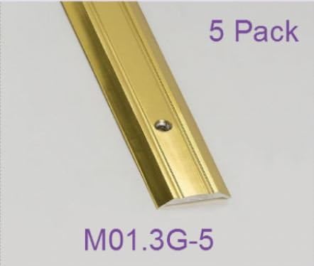 Aluminium Door Bar - Vinyl Cover Strip - L 900 x 25mm - Gold - Pack of 5