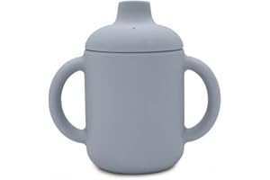 SELLA PRODUCTS Silicone Sippy Cup | 150ml | 100% Non-Toxic Food Grade Silicone | BPA and PVC Free | Double Handle | Leak Proof Lid | Baby Weaning Cup for Hot and Cold Drinks (Tradewinds)