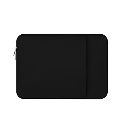 Générique Sac Pochette Ordinateur Portable Zipper Cas Hommes pour MacBook Pro / Air Hp Dell - Noir, 13 inchs