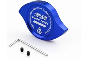 NICOLIE Power Kühlerdeckel Car Modified Tank Covers Kompatibel Mit Honda Accord Civic Cr-V Cr-Z CRX Mugen Acura Cl CSX ILX Mdx NSX - Blau