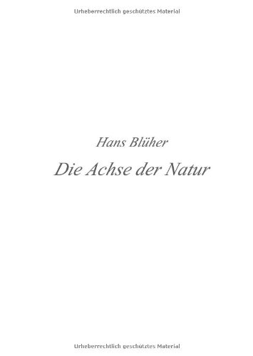 Die Achse der Natur