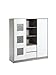 Schardt Wardrobe with Central Rack and 2 Sliding Doors Eco Star
