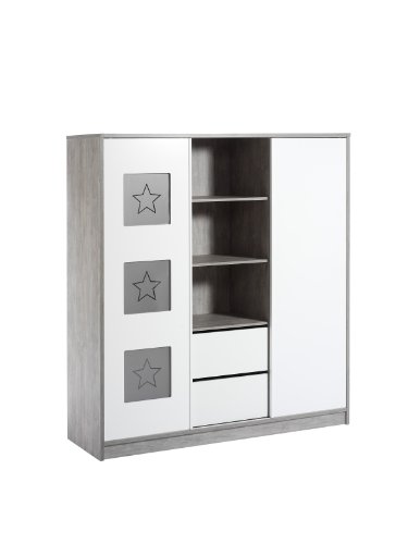 Schardt Wardrobe with Central Rack and 2 Sliding Doors Eco Star