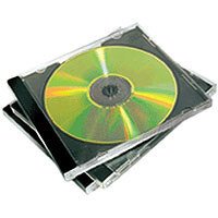 Fellowes Doppel CD-Leerhülle (5 Stück) schwarz