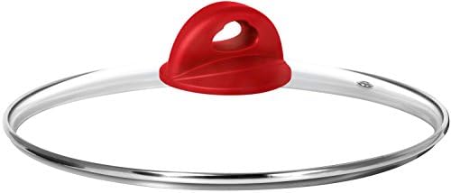 Aeternum Ruby Lid, Clear Glass 28. cm silver