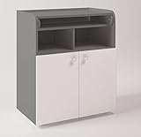 Polini Kids Babyzimmer Set mit Babybett/Gitterbett und Wickelkommode inclusive Matratze in verschiedenen Farben - 5