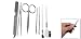 Sourcingmap Eyebrow Comb Scissors Earpick Cosmetic Tool Kit - 7 in 1