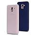 Produktbild 2x Samsung Galaxy J6 2018 Hülle Silikon Einfarbig Handyhülle Anfire Ultra Dünn Glatt Protective Case Cover Soft TPU Rückschale Kratzfest Stoßfest Bumper Case für Galaxy J6 2018 (5.6"), Weiß+Dunkelblau
