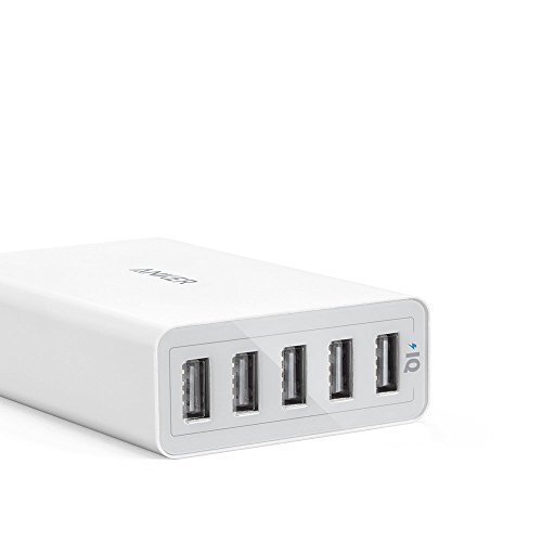 Anker PowerPort5 40W 5-Port USB Ladegerät Multi-Port USB Ladestation für iPhone 6 / 6 Plus, iPad Air 2 / mini 3, Galaxy S6 / S6 Edge und weitere (Weiß) - 2