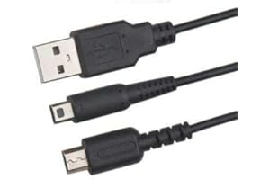 LITALARM 2 in 1 Charging Charger Cord Cable For Nintendo 3DS / DS Lite / DSi / Dsi LL/XL