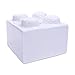 Produktbild Keramik Spardose Baustein für Kinder - Bausparstein - weiß, ca. 8,2 cm x 8,2 cm x 6,2 cm