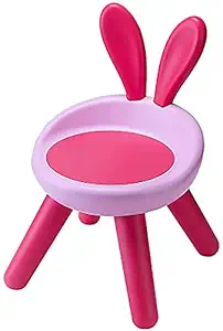 Plastic Kids Chair by Qualisen, Toddlers Activity Chairs, Playroom,Bedroom,Nursery,Preschool,Kindergarten, Bunny Ears Stool,Durable, Waterproof & Easy Cleaning.