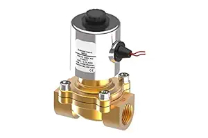 MagicDealz Brass Electric Solenoid Valve for AIR Water Gas (Normally Close) 1/2'' - 230 VAC 0 to 10 BAR