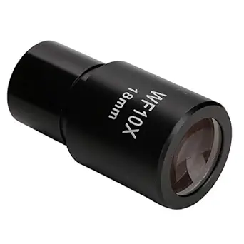 WF10X/18mm Biological Microscope Eyepiece Wide-Angle Optical Lenses with Scale