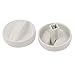 Produktbild sourcingmap Waschen Waschmaschine Trockner Ersatz Kontrolle Timer Drehmeißel Knopf 2-teilig Weiß