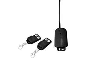 VIDOELETTRONICA® Kit Ricevitore da Esterno 433MHZ 12 24V 2 CANALI RICEVENTE con 2 RADIOCOMANDI