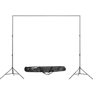 DIGITEK (DBSK-009FT) Studio Background Stand Kit for Backdrop Photography and Videography, Portable and Foldable Stand Kit with Bag