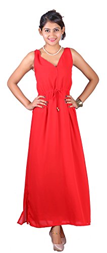 Sunrose Party Wear Designer White Red Long Maxi Tube Dress | Desertcart  Gambia