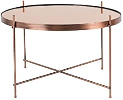 Zuiver 2300049 Cupid Table Basse Verre cuivre L 62,5 x 62,5 x 40 cm