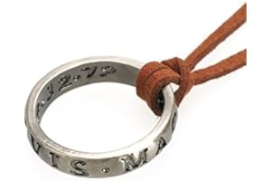 COSPLAYSTUDIO Uncharted Francis Drake Ring Necklace metal ring leather cord
