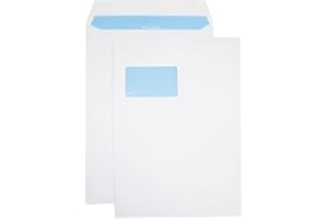 Netuno buste a sacco (bianco C4 (finestra/sinistra), 250 pezzi)