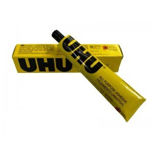 UHU adhesivo multiusos pegamento 125 ml en caja [Pack de 2 tubos]