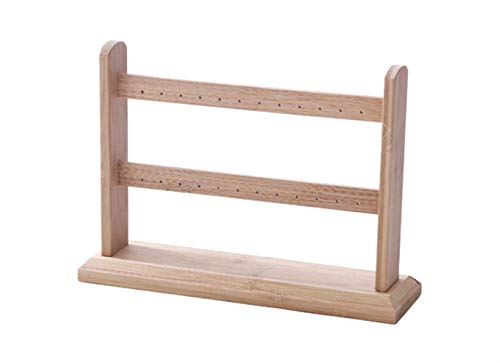 Preisvergleich Produktbild ZhengFei Wohnaccessoires Ohrring Halter Haushalt Hängen Ohrringe Ohrringe Schmuckständer Bambus Massivholz Schmuck Display Requisiten Kreative Schmuck Lagerregal (Size : S)