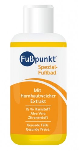 Fußpunkt Spezial Fußbad mit Hornhautweicher Extrakt Urea 15% und Aloe Vera, 150 ml