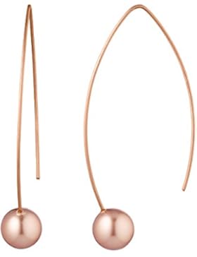 SteelArt by Heideman Ohrhänger Auris mit weißen Swarovski-Perlen Edelstahl