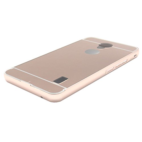 Funda Espejo Aluminio Metal Carcasa para Huawei Y635 Color Rosado