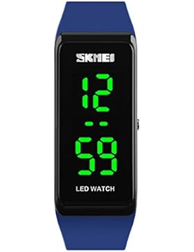 dunkelblau Herren-LED-Digital-Uhr Multifunktions-Leucht Sport einfache Art und Weise Uhr für Kinder Jungen