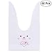 Produktbild STOBOK 50 stücke Schöne Bunny Ohren Taschen Süßigkeiten Cookie Taschen Kunststoff Kaninchen Taschen Geschenkpapier Verpackung für Hochzeit Geburtstag Party Supplies (Red Heart Rabbit)