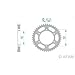 Produktbild Kettenrad Stahl Teilung 530 Zähne 44 für Yamaha FZ1 1000 N, Bj. 2011 / Teilung: 530 / Stahl / Lochkreis: 110mm / Schrauben: 6x10,25mm / Innendurchmesser: 130mm