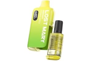 KING BAJ LOST MARY BM6000, (Double Apple) Inhale Activated And Rechargeable, Refillable Vape, 6K Clear Puffs,Nicotine Free, 2% n-salt, Pack Of 1