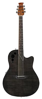 Ovation Guitares électro acoustiques OVATION APPLAUSE ELITE AE44IIP-TBKF TRANSPARENT BLACK FLAME Folk électro