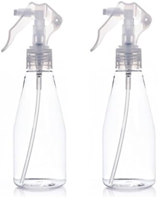 2pcs 200ml Fine Empty Mist Spray Bottle, Portable Manually Garden Plants Hand Trigger Water Sprayers Plastic Spray Bottle for Cleaning, Gardening and Feeding