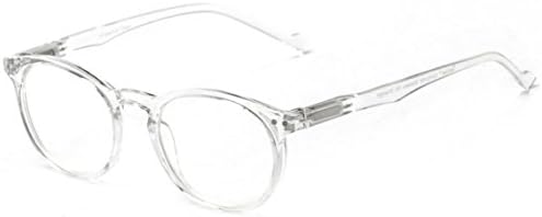 Zero Strength Lens Computer Glasses Clear Frame Anti Glare Anti Reflective Blue Light UV Blocking Unmagnified Lens Womens Mens Gaming Glasses + Pouch