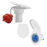  Nuova Rade Einfüllstutzen aus Kunststoff mit Klappdeckel Ø 51mm oder 38 mm, Einfüllstutzen:1 1/2 Zoll Diesel